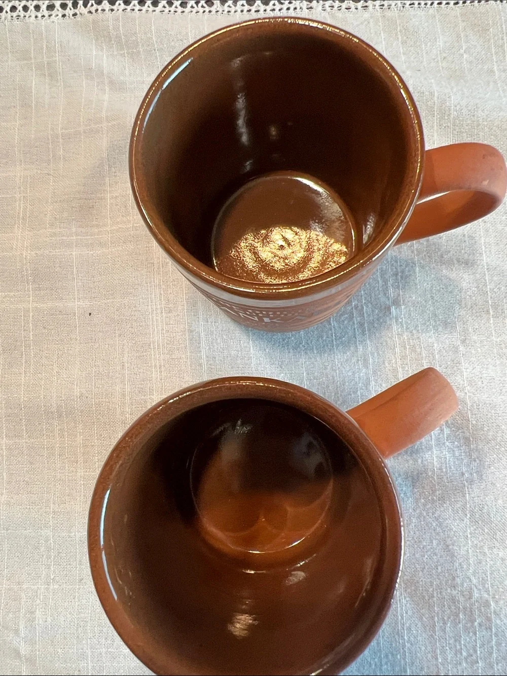New Henry Watson Pottery Suffolk Brown Tankard Ceramic Mug - Brown (Set of 2) - Picture 3 of 5